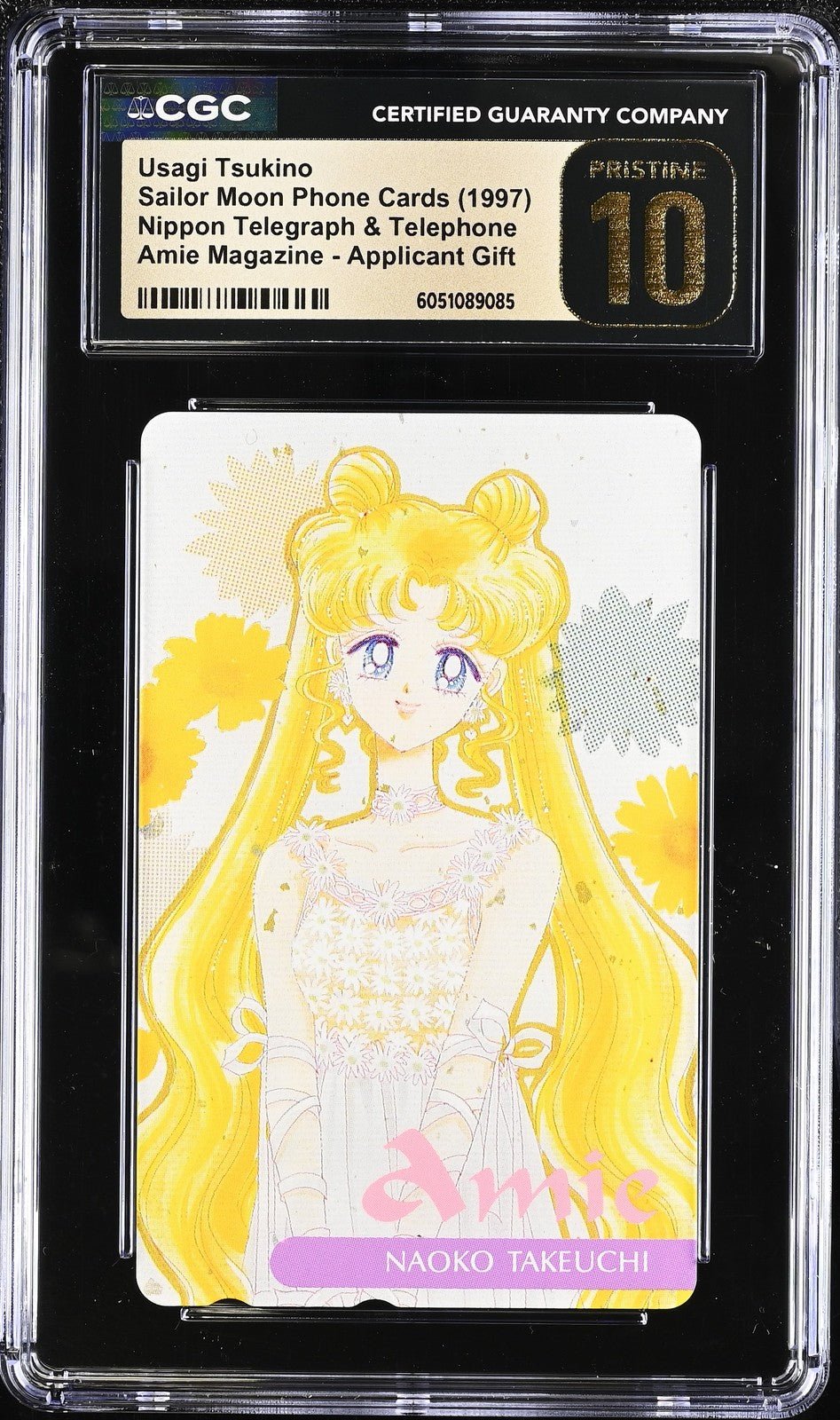 1997 Sailor Moon Phone Card Usagi Tsukino Magazine Gift CGC Pristine 10 (POP 1)