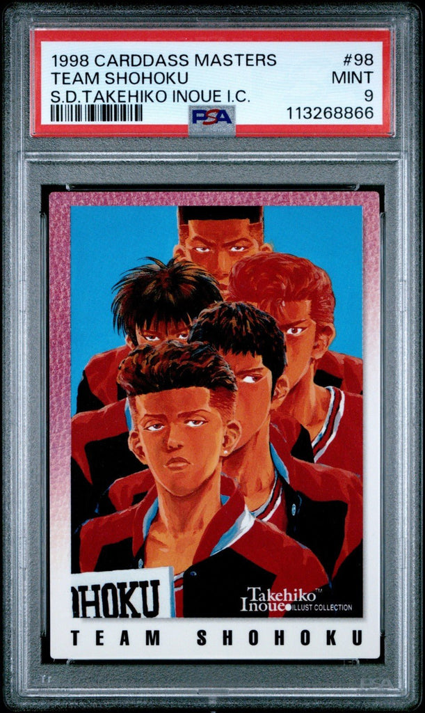 1998 CARDDASS MASTERS SLAM DUNK TEAM SHOKOHU TAKEHIKO INOUE I.C PSA 9