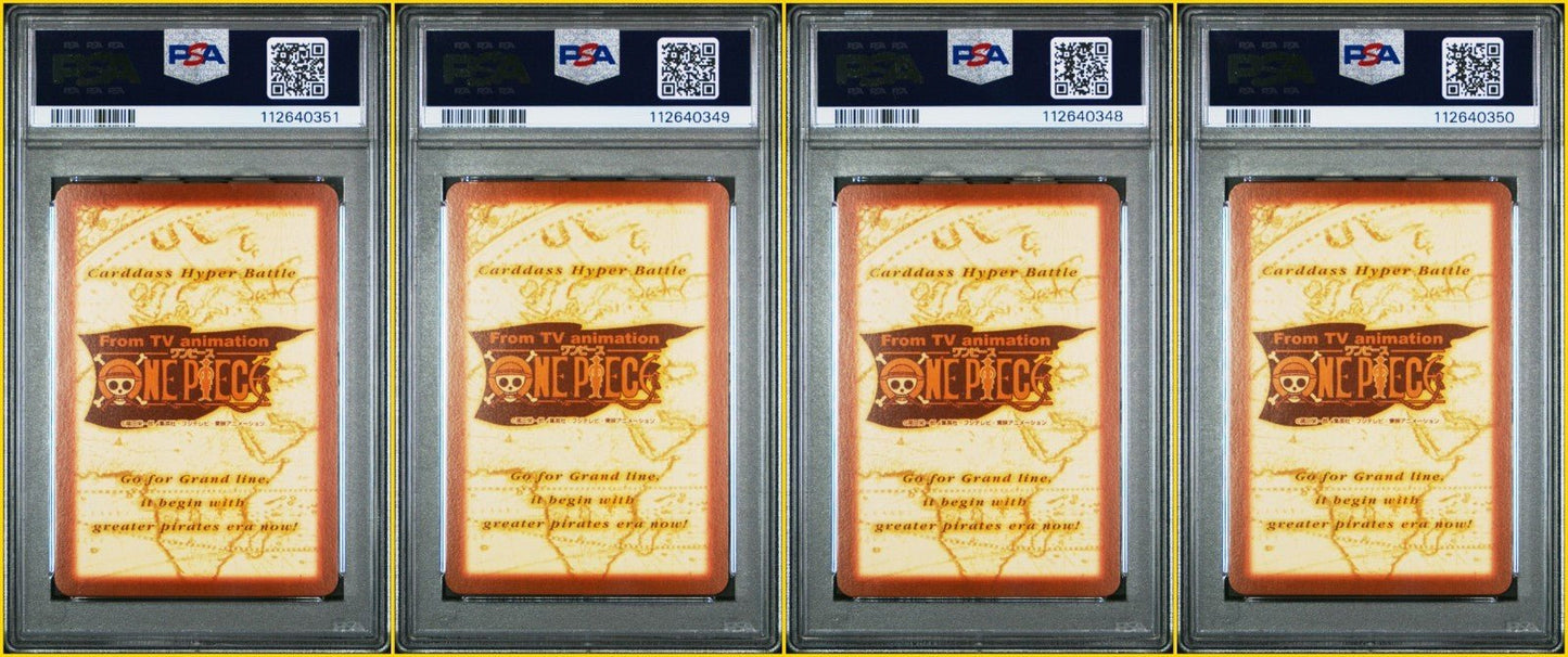 2001 One Piece Carddass Hyper Battle Luffy Zoro Sanji Nami Jump Festa PSA 8 9 10