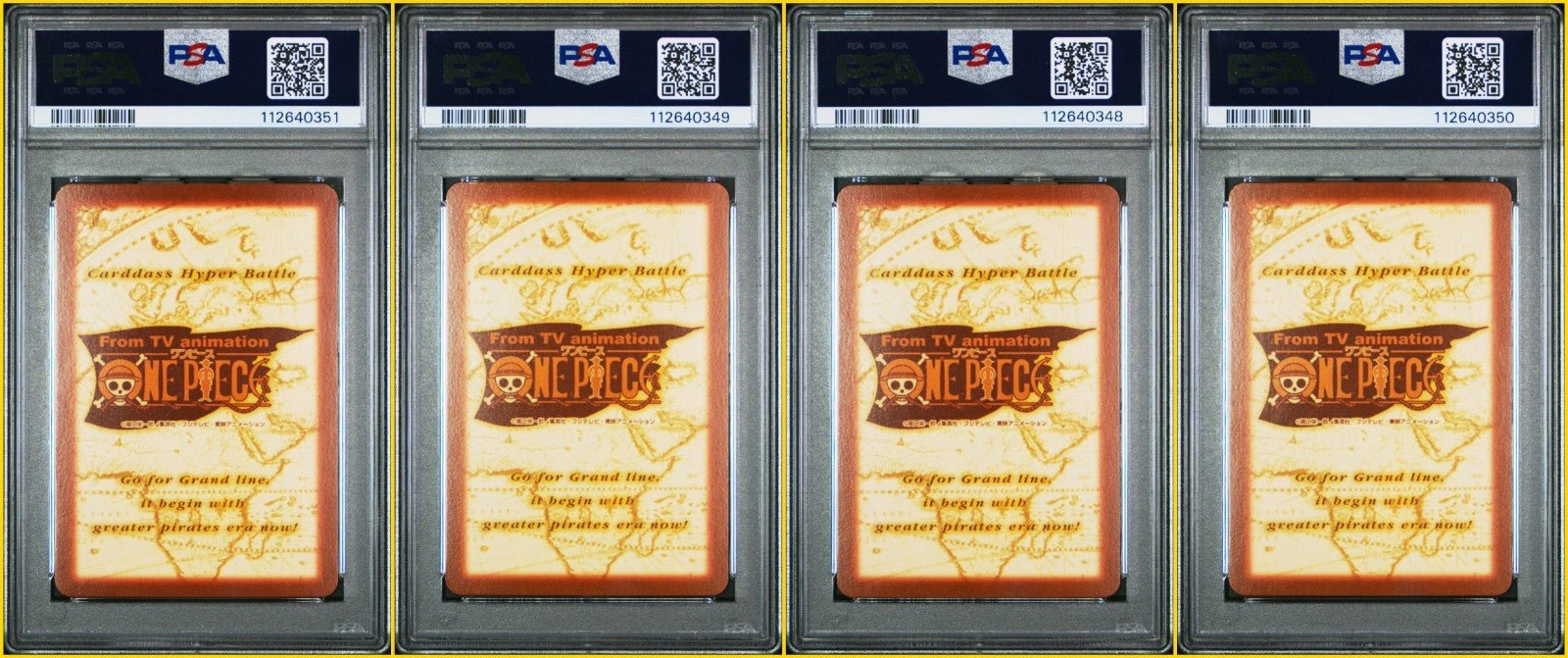 2001 One Piece Carddass Hyper Battle Luffy Zoro Sanji Nami Jump Festa PSA 8 9 10