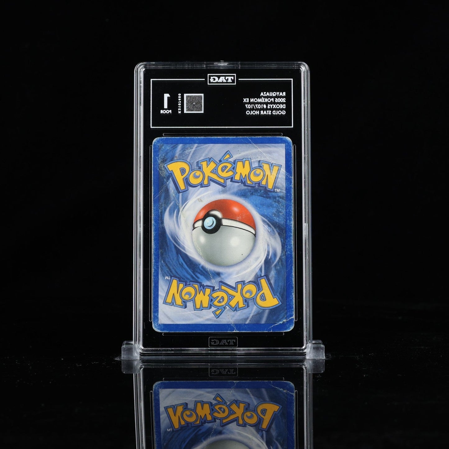 2005 POKEMON EX DEOXYS GOLD STAR 107 RAYQUAZA - HOLO TAG 1