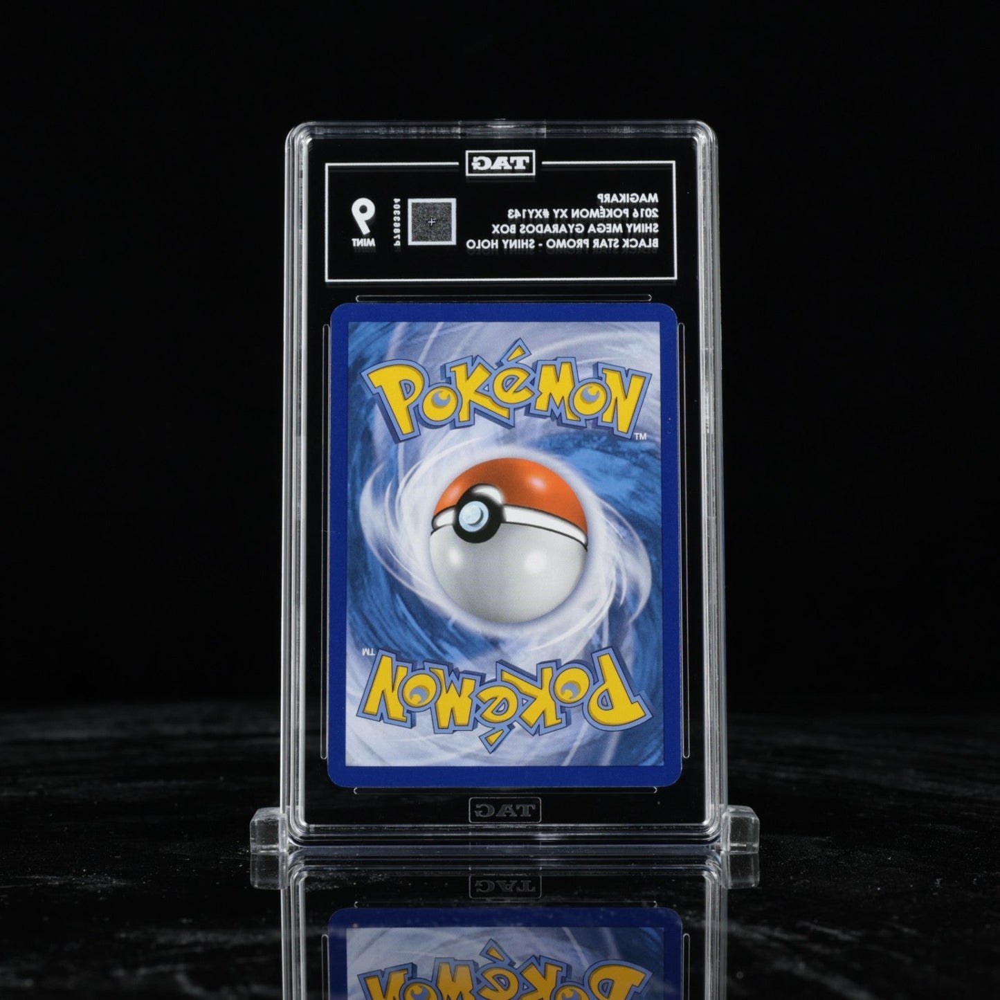 2016 POKEMON XY BLACK STAR PROMO SHINY MEGA GYARADOS XY143 MAGIKARP - HOLO TAG 9