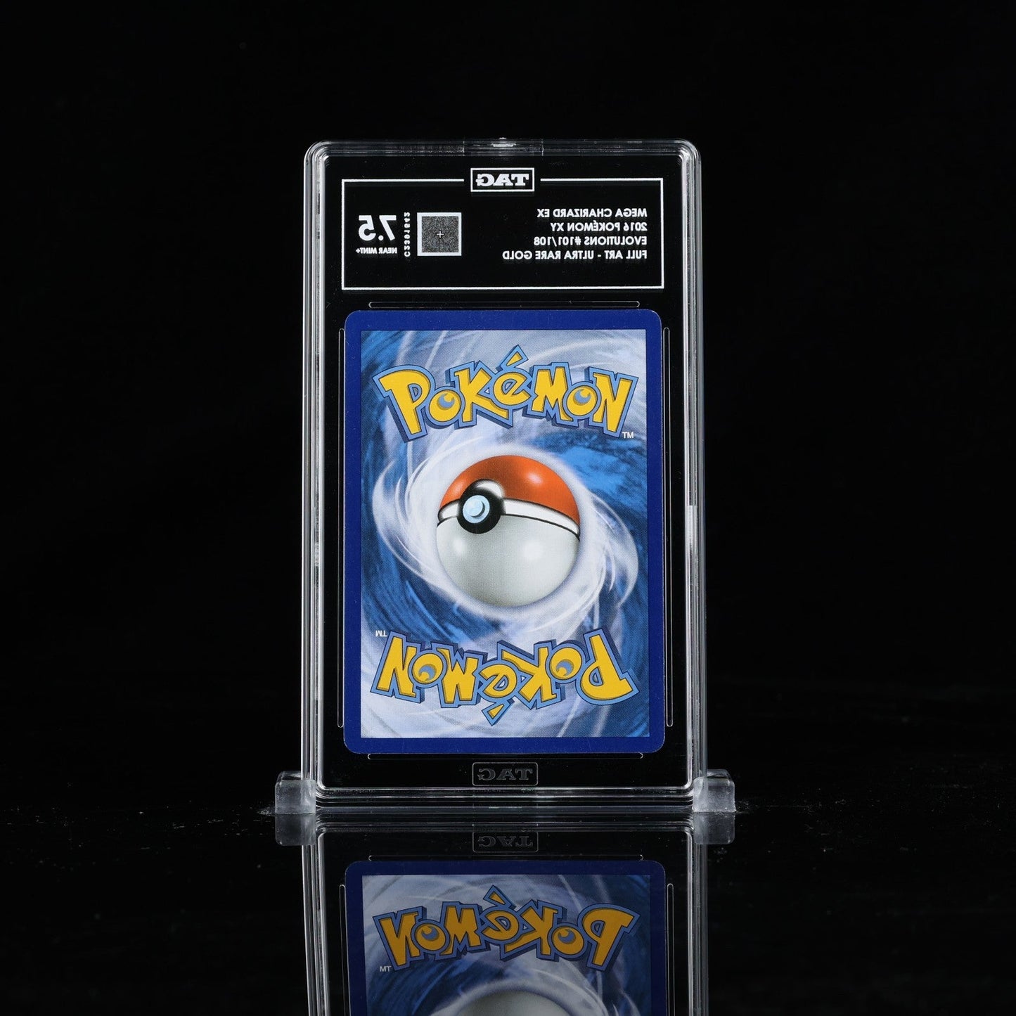 2016 POKEMON XY EVOLUTIONS 101 FULL ART/M CHARIZARD EX TAG 7.5 PSA