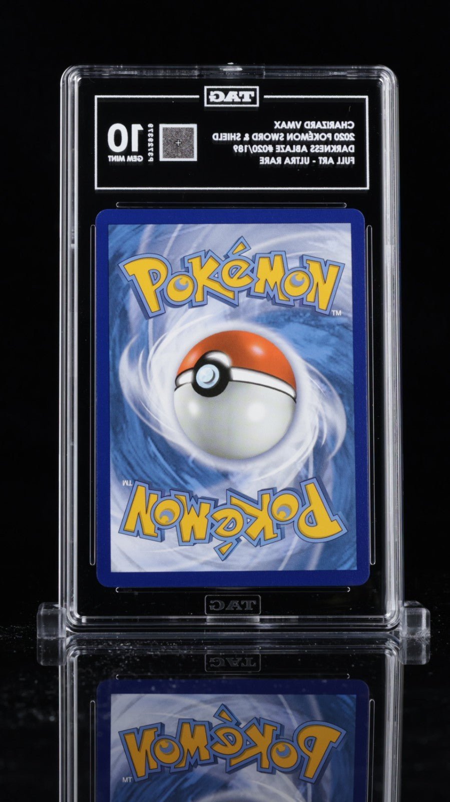 2020 POKEMON SWORD & SHIELD DARKNESS ABLAZE 020 FULL ART/CHARIZARD VMAX TAG 10