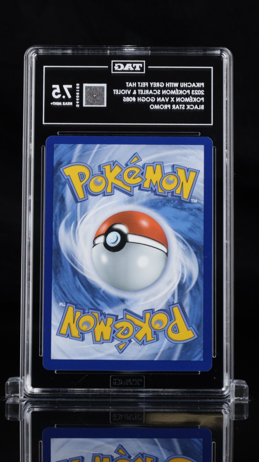 2023 Pokemon SVP EN Pokemon X Van Gogh 085 Pikachu with Gray Felt Hat TAG 7.5