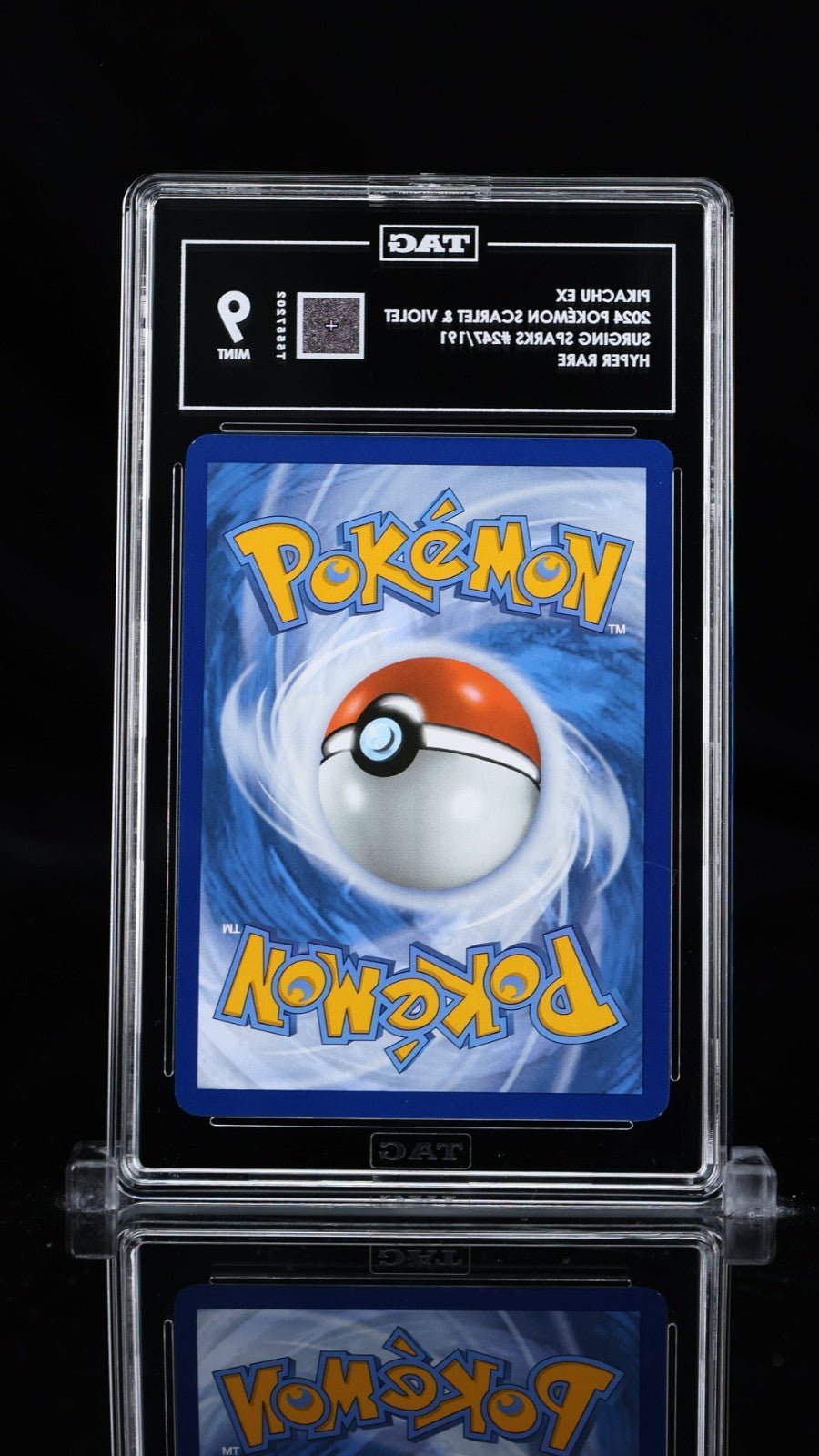 2024 Pokemon Pikachu ex 247/191 Hyper Rare TAG 9