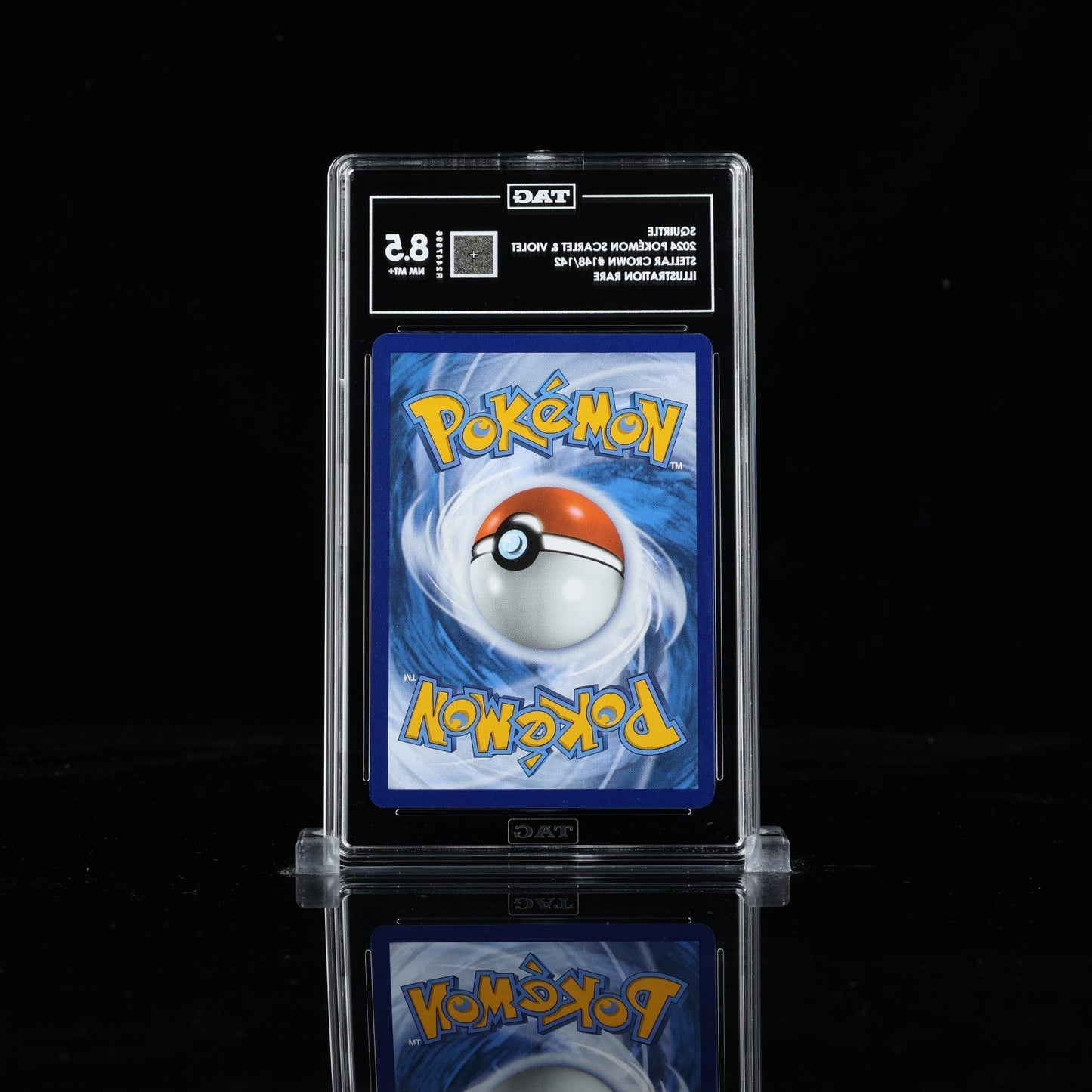 2024 Pokemon SV: Stellar Crown Squirtle 148/142 Illustration Rare TAG 8.5