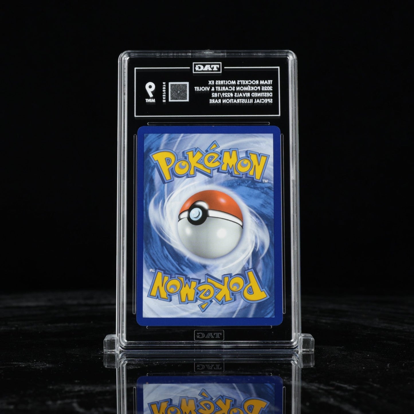 2025 POKEMON DRI EN - DESTINED RIVALS 229 TEAM ROCKET'S MOLTRES EX TAG 9