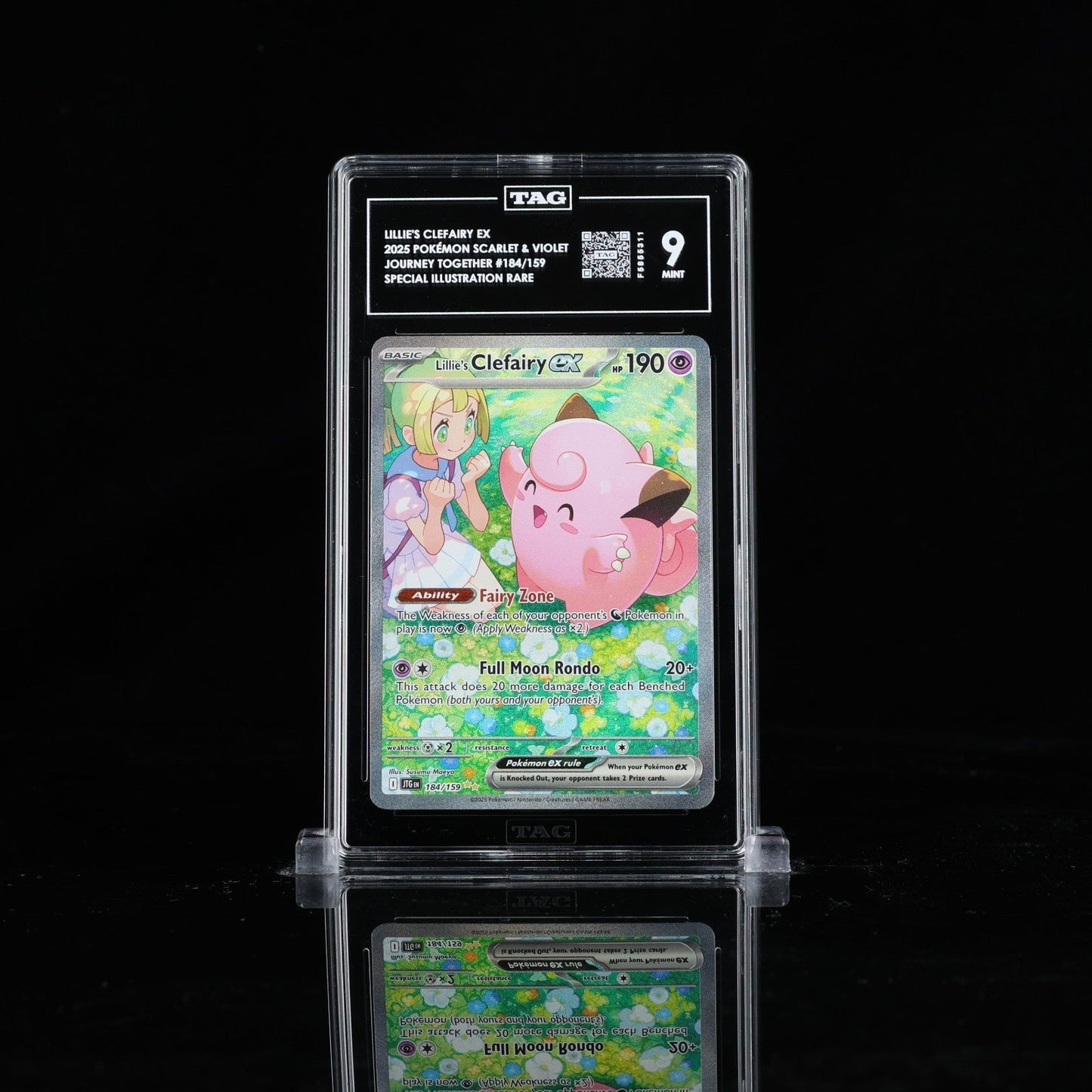 2025 Pokemon Lillie's Clefairy ex 184/159 TAG 9