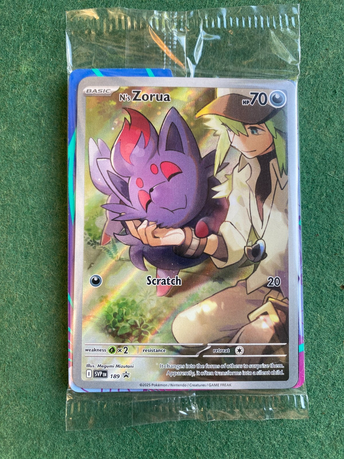 Pokemon TCG SV09: Journey Together N's Zorua ETB Promo Card 189 *SEALED*