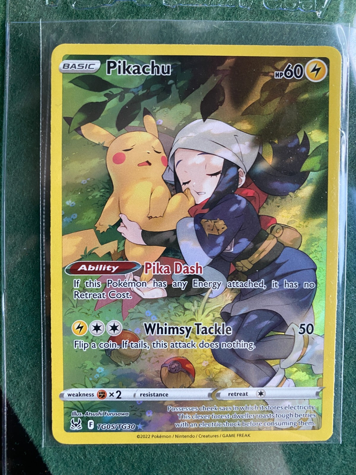 Pokemon Pikachu TG05/TG30 Swsh11: Lost Origin Trainer Gallery Holo NM Mint 2