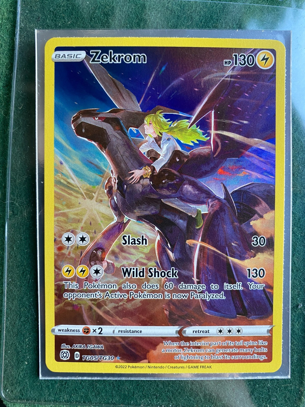 Pokemon Zekrom & N TG05/TG30 Brilliant Stars Trainer Gallery LP