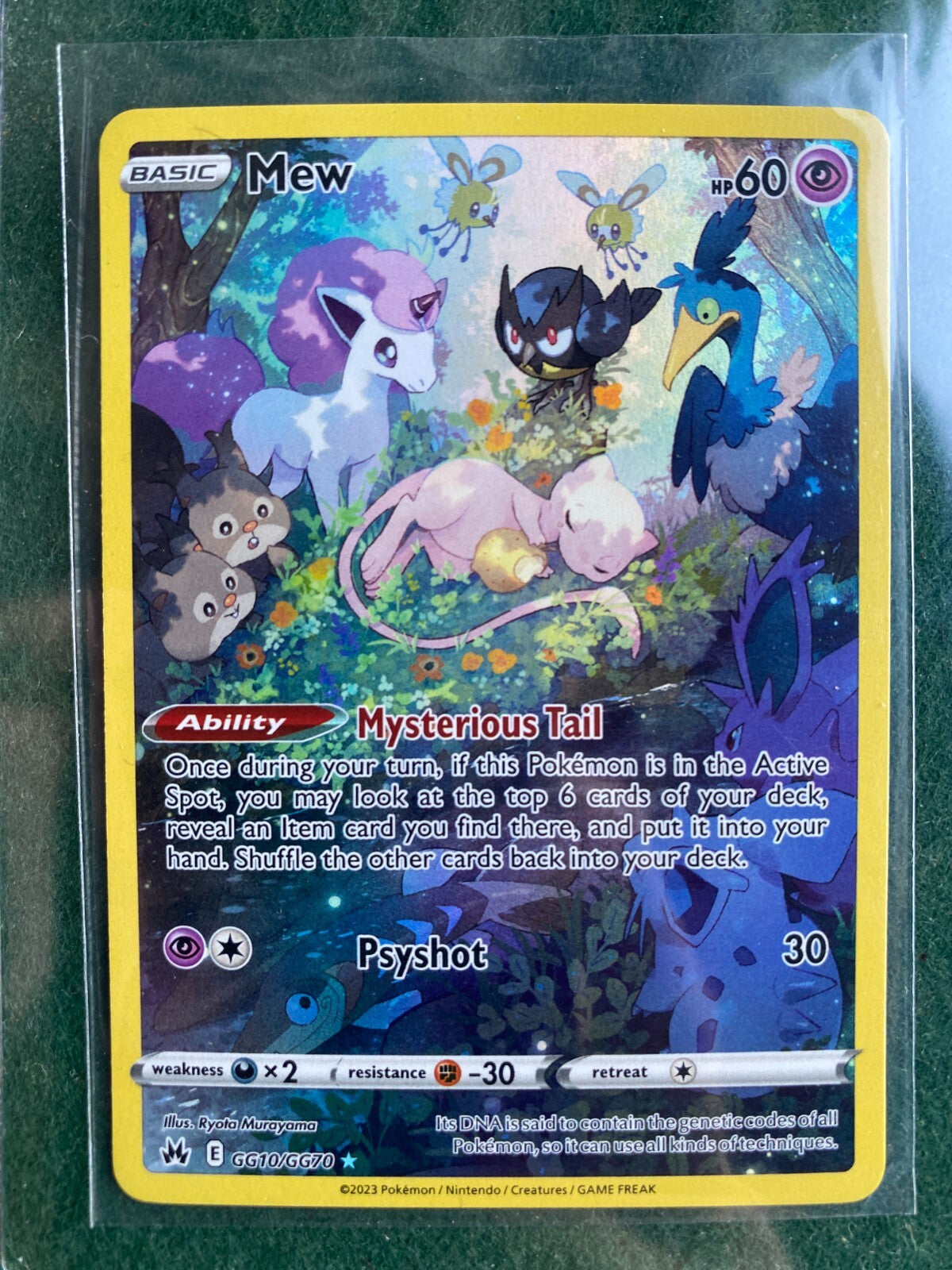 Pokemon Mew GG10/GG70 Crown Zenith: Galarian Gallery Holo NM