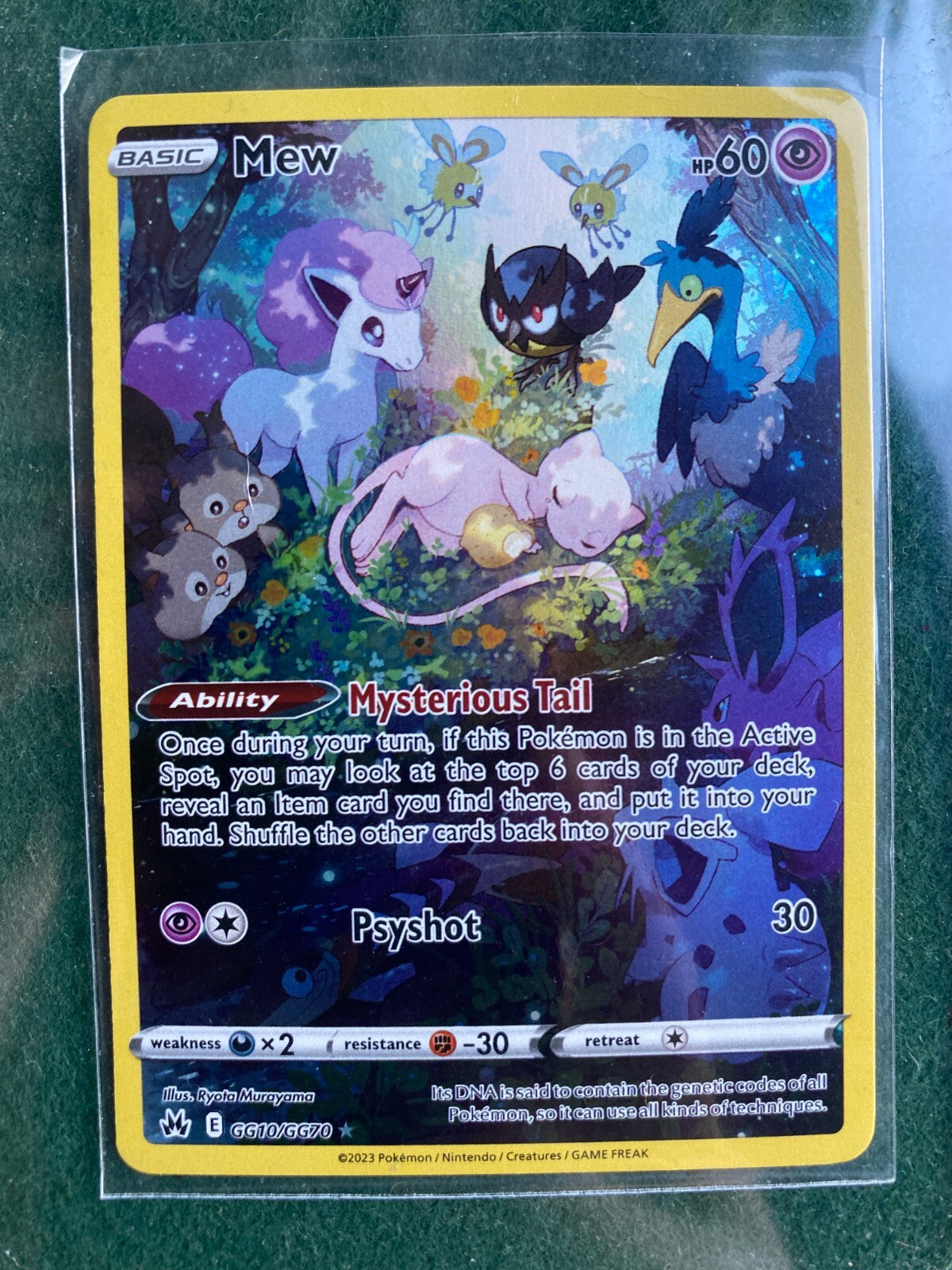 Pokemon Mew GG10/GG70 Crown Zenith: Galarian Gallery Holo NM 3