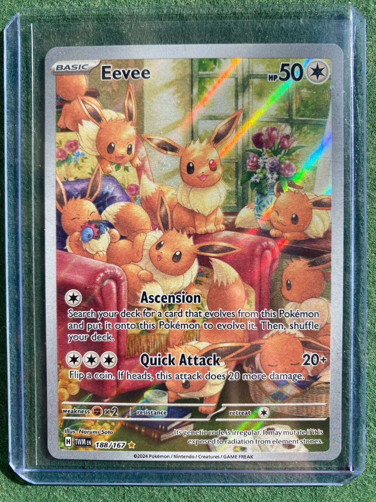 Eevee 188/167 Sv06: Twilight Masquerade IR Pokemon TCG NM