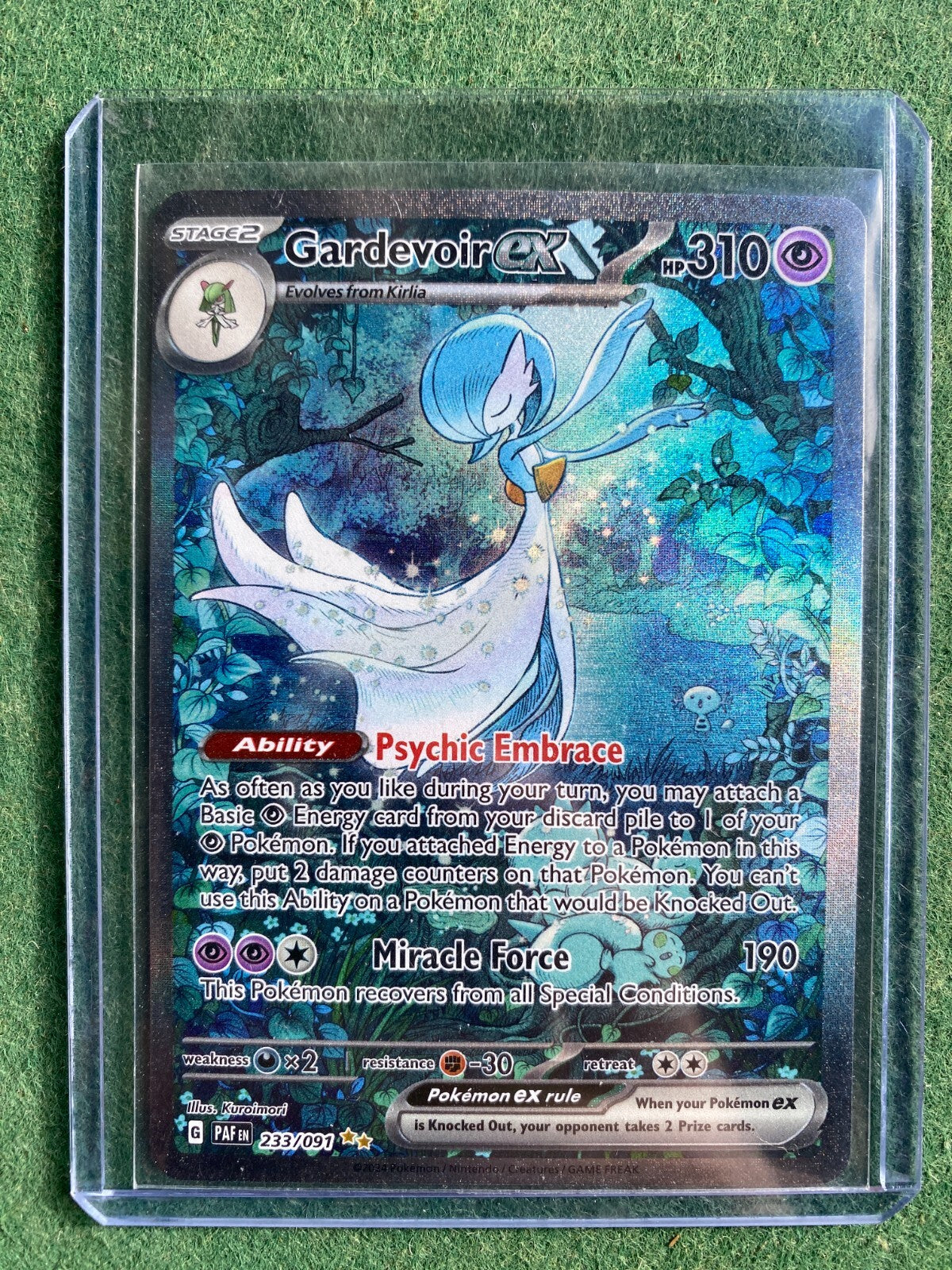 Pokemon Gardevoir EX Special Illustration SIR 233/091 SV Paldean Fates NM Mint