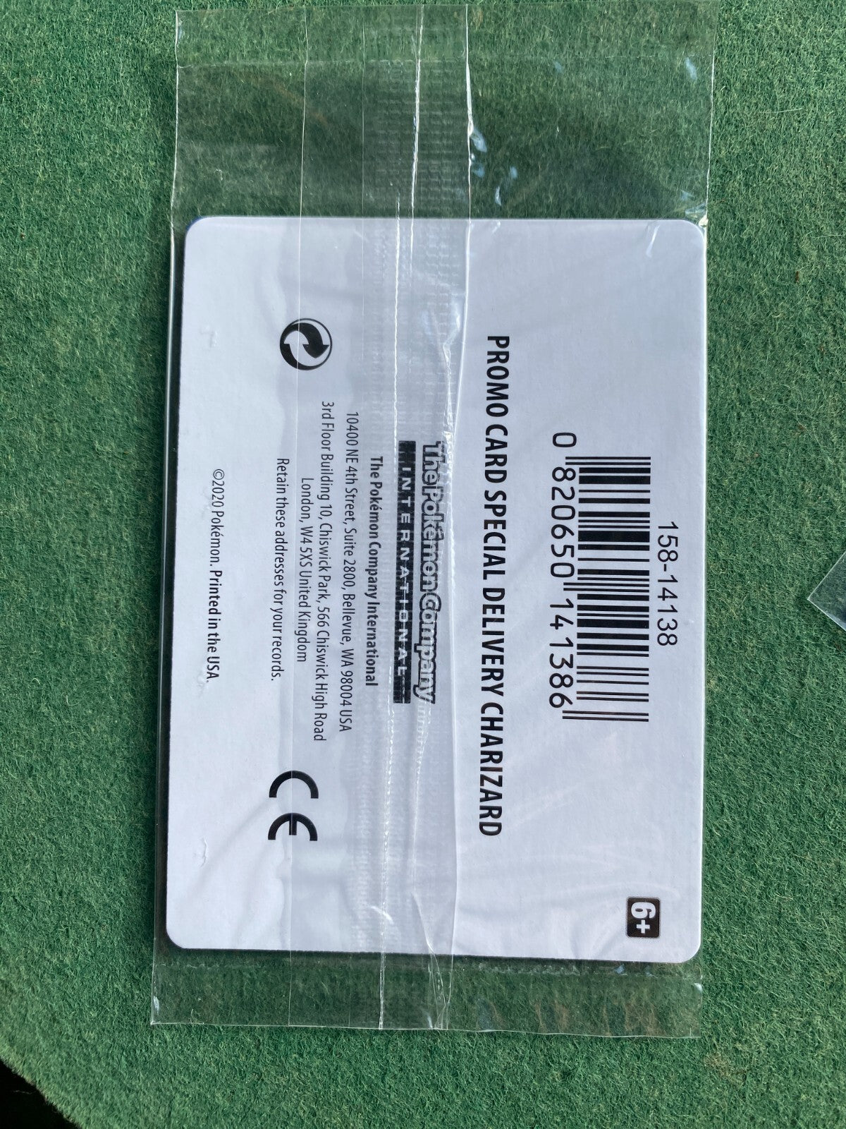 Pokemon Special Delivery Charizard SWSH075 Promo Card Holo Sealed