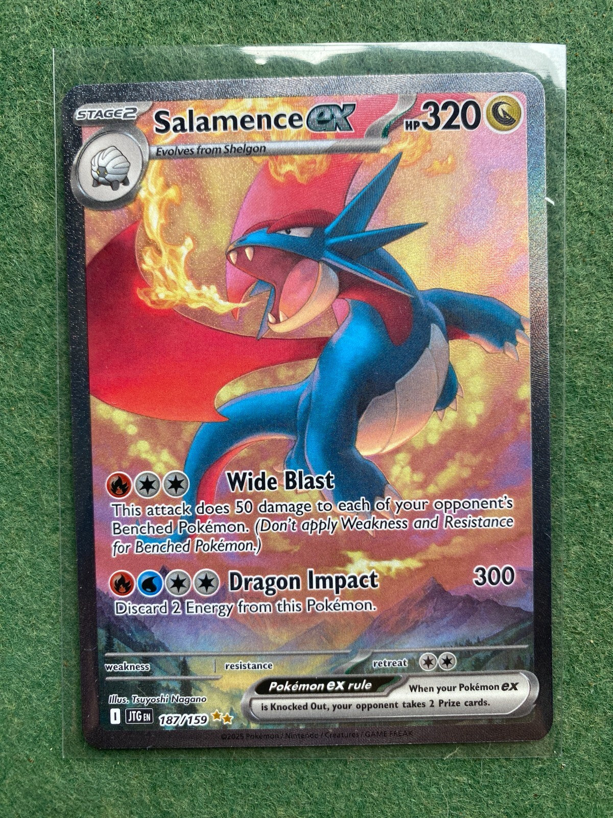 Salamence Ex 187/159 - SIR - SV09: Journey Together - Pokemon TCG