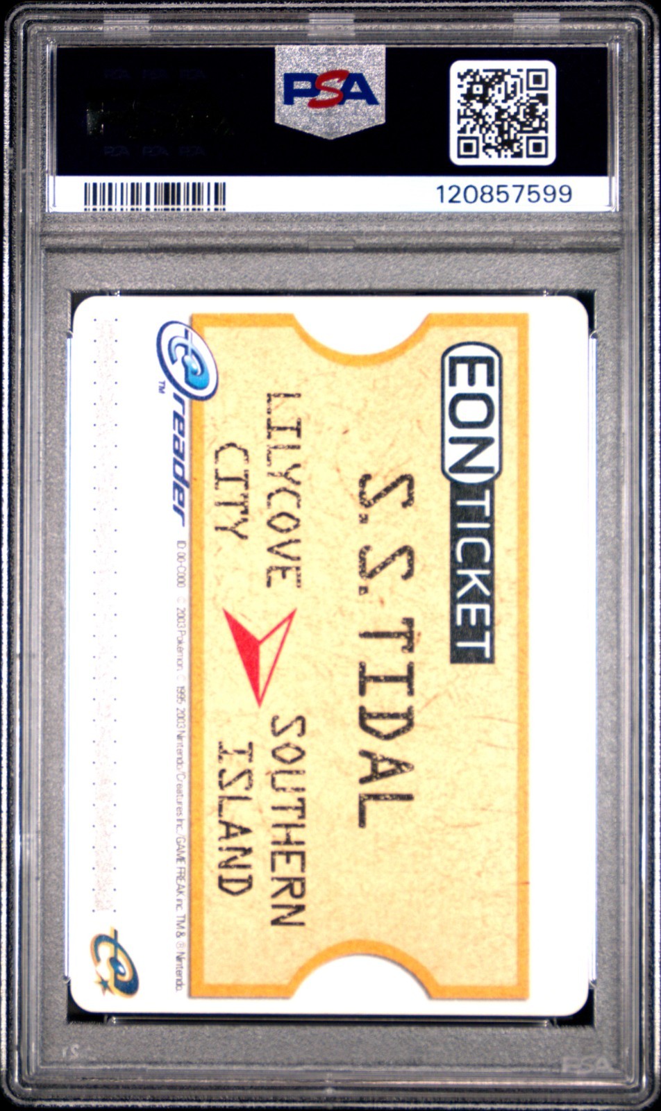 PSA 10 Gem Mint Pokemon Eon Ticket Promo E Card 2003 POP 36