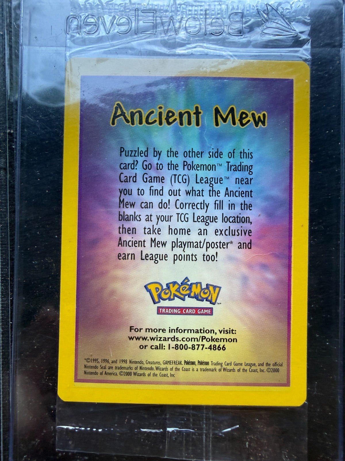 Ancient Mew Promo Card Sealed in protective sleeve Pokemon Movie 2000 Holo TCG