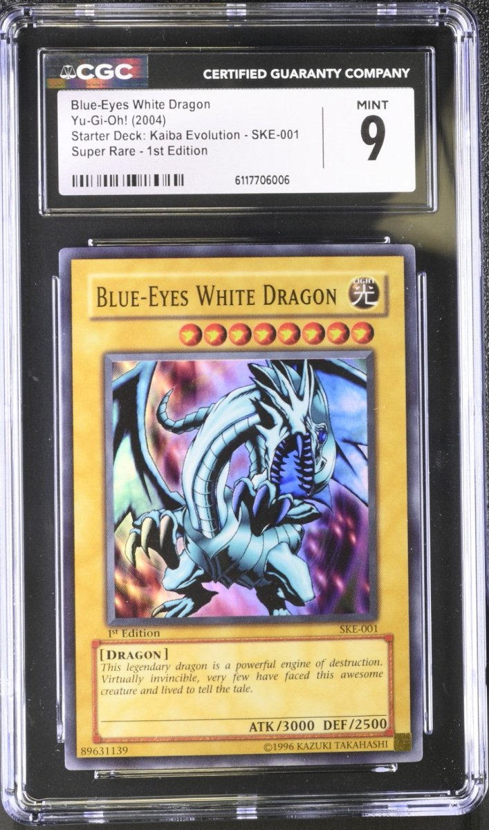 Blue - Eyes White Dragon SKE - 001 Starter Deck: Kaiba Evolution 1st Edition CGC 9