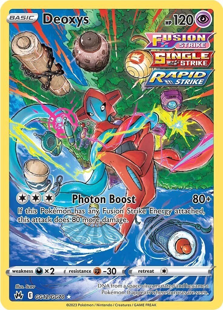 Deoxys GG12/GG70 Crown Zenith: Galarian Gallery Holo PSA 9