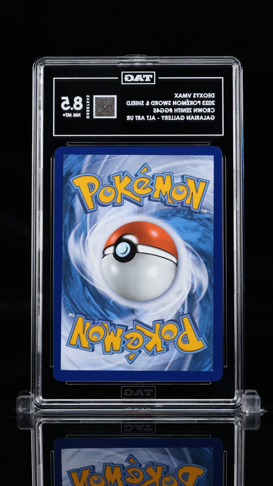 Deoxys VMAX GG45/GG70 Crown Zenith: Galarian Gallery Pokemon Holo TAG 8.5