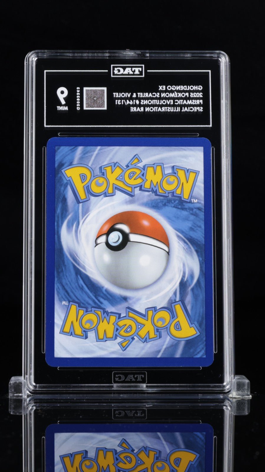 GHOLDENGO EX 2025 POKEMON PRISMATIC EVOLUTIONS 164/131 TAG 9 MINT