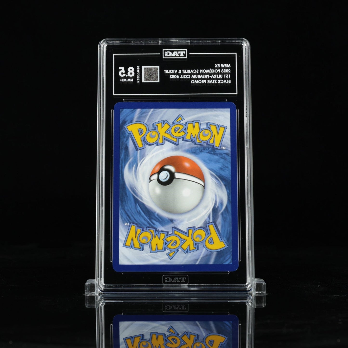 Mew ex 53 Pokemon Scarlet & Violet Ultra Premium Coll Black Star Promo TAG 8.5