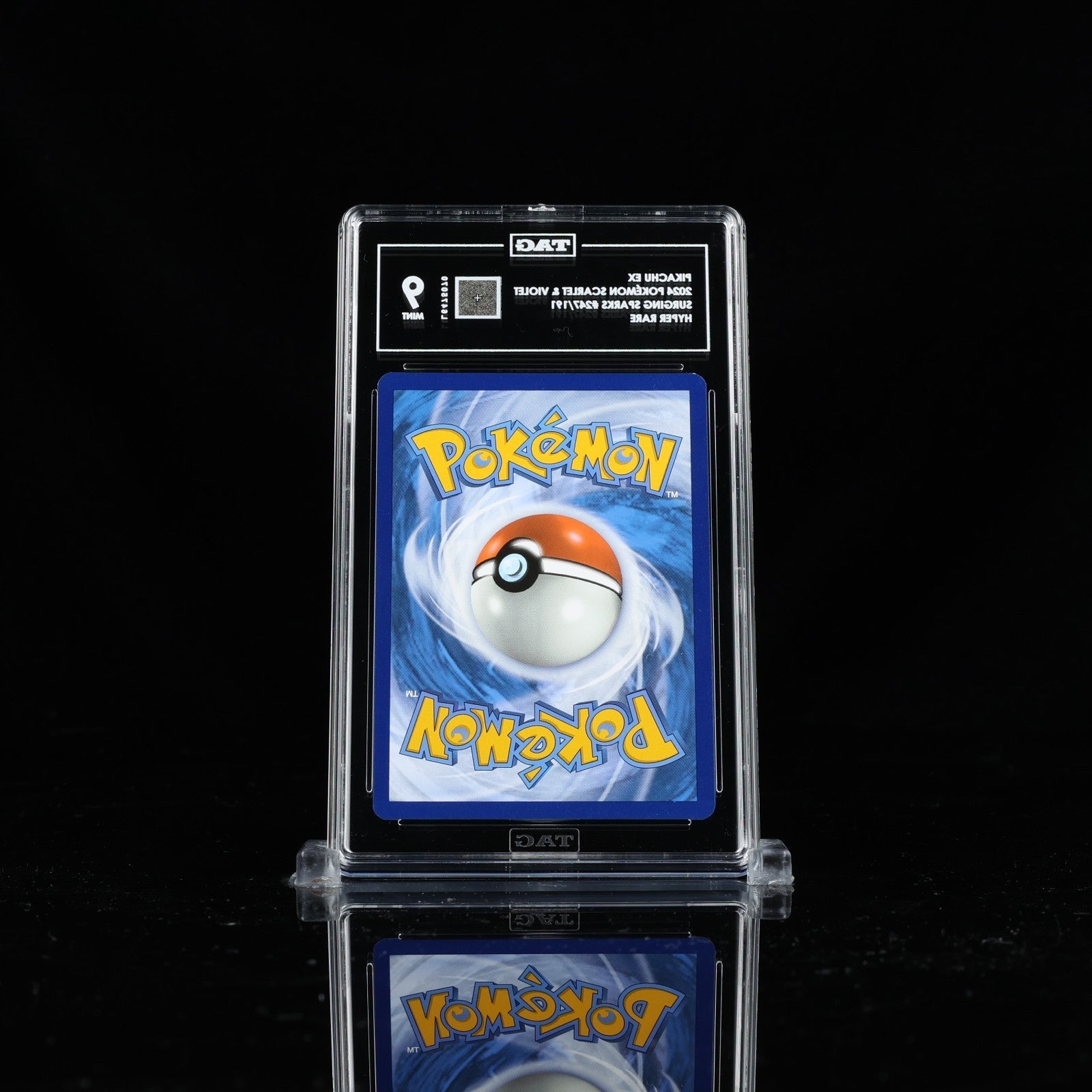 Pikachu ex 247/191 Sv08: Surging Sparks Hyper Rare TAG 9