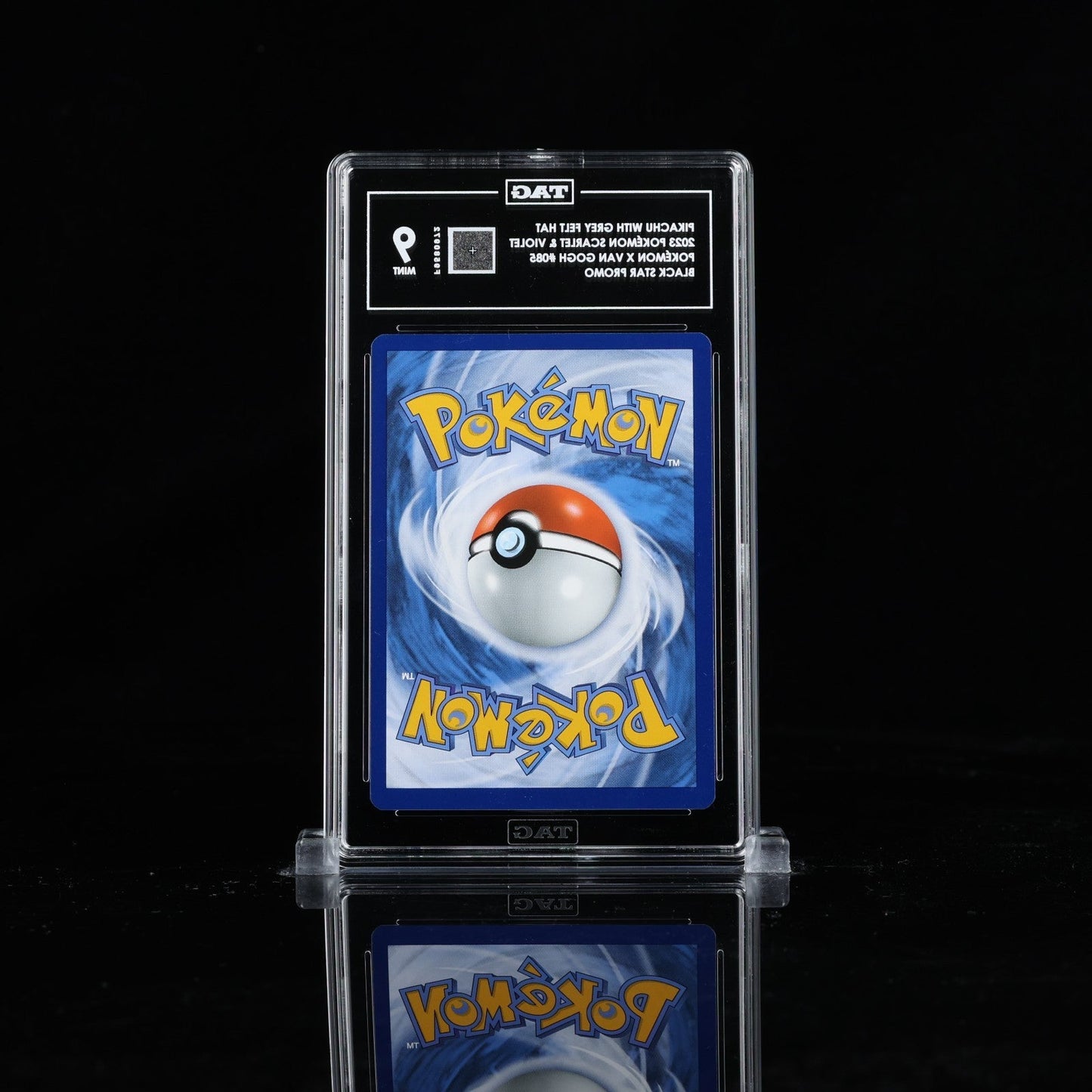 Pikachu with Grey Felt Hat 085 Pokemon Van Gogh Black Star Promo TAG 9 2