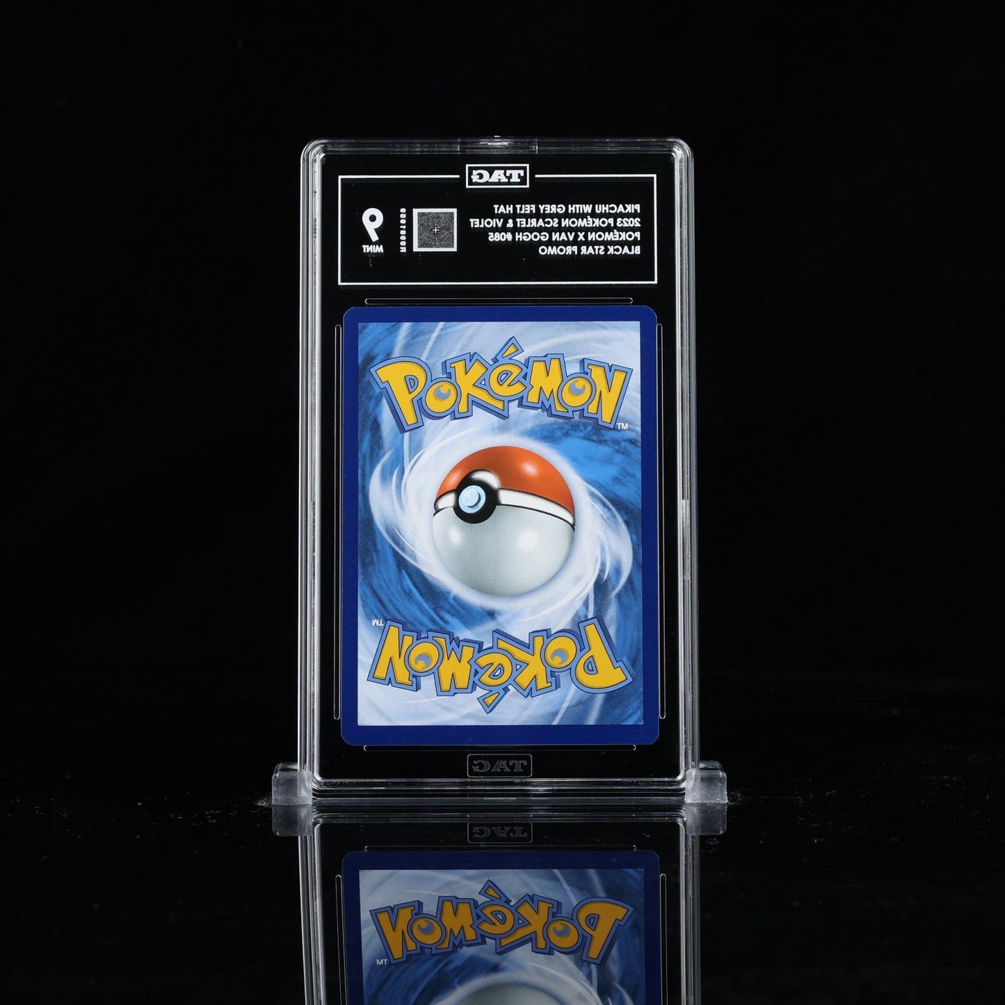 Pikachu with Grey Felt Hat 085 Pokemon Van Gogh Black Star Promo TAG 9 6