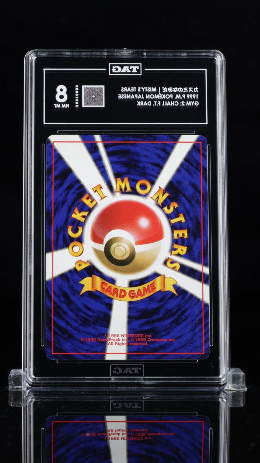Pokemon 1998 Misty's Tears Japanese Gym Trainer TAG 8
