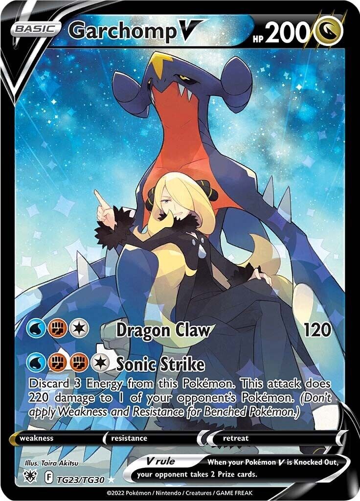 Pokemon Garchomp V TG23/TG30 Swsh10: Astral Radiance Trainer Gallery Holo PSA 10