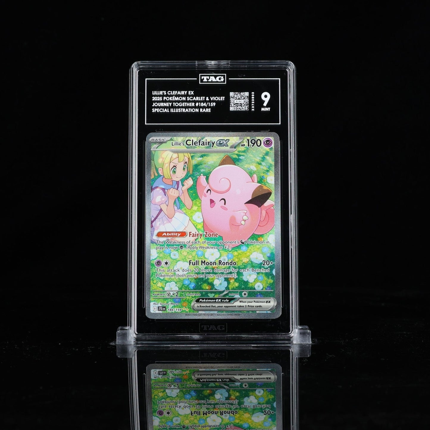 Pokemon Journey Together Lillie's Clefairy EX Special Illustration 184 TAG 9