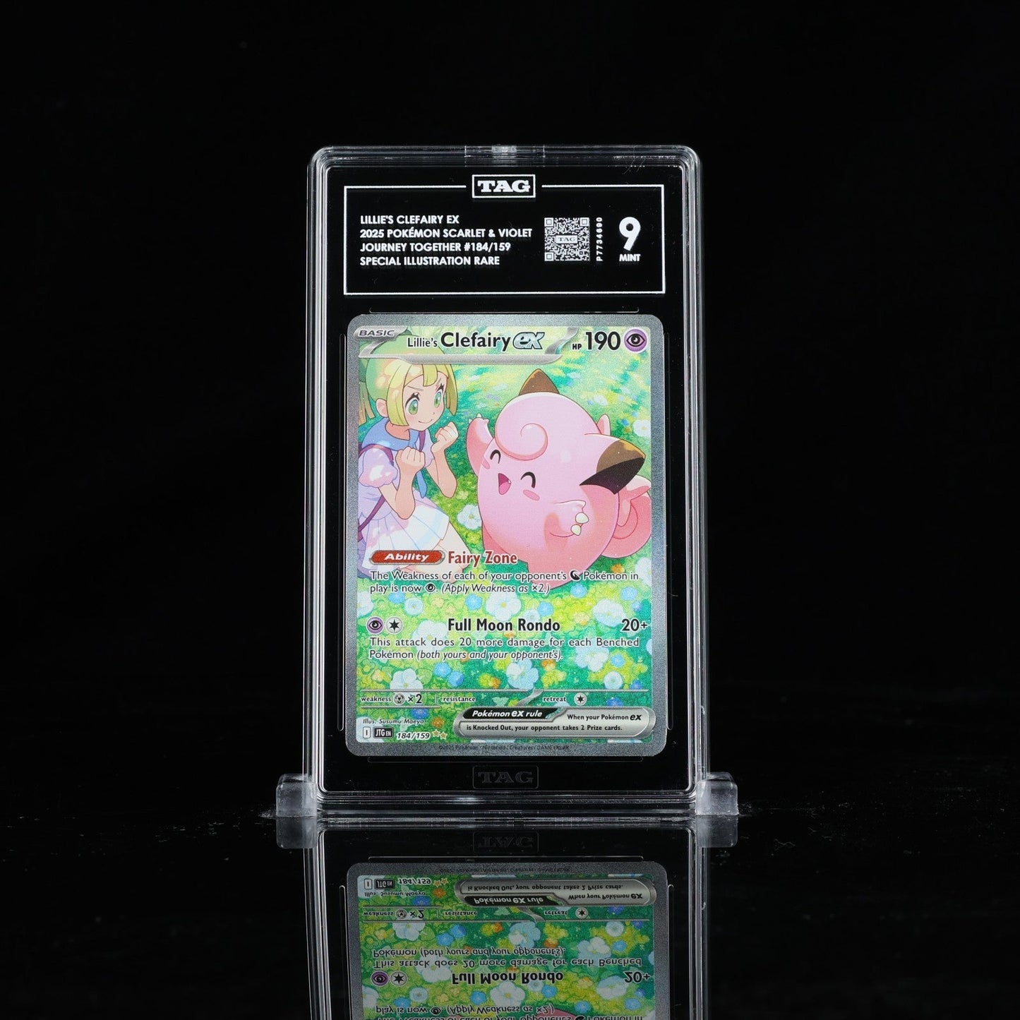 Pokemon Journey Together Lillie's Clefairy EX Special Illustration 184 TAG 9