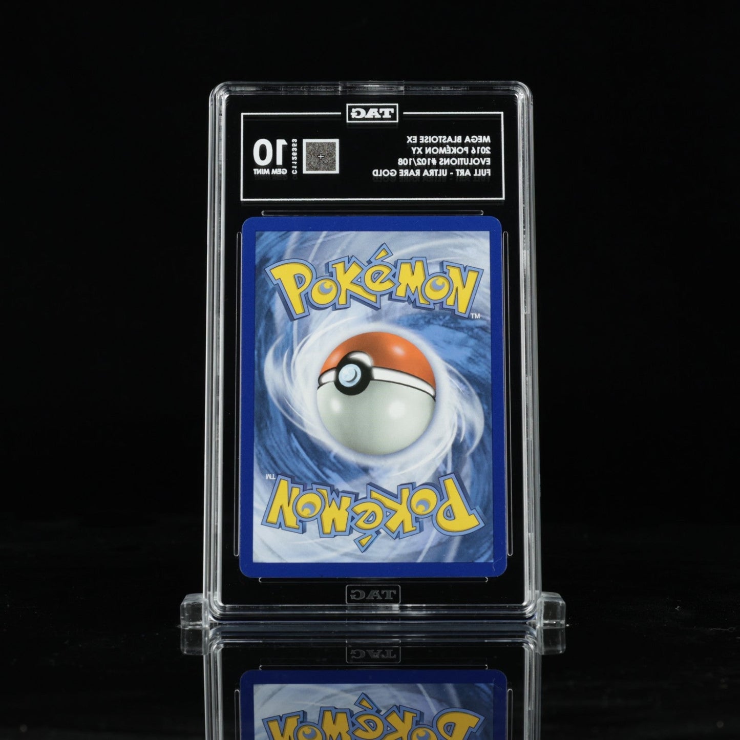 Pokemon M Blastoise EX Full Art 102/108 XY Evolutions 102 Mega GEM MINT TAG 10
