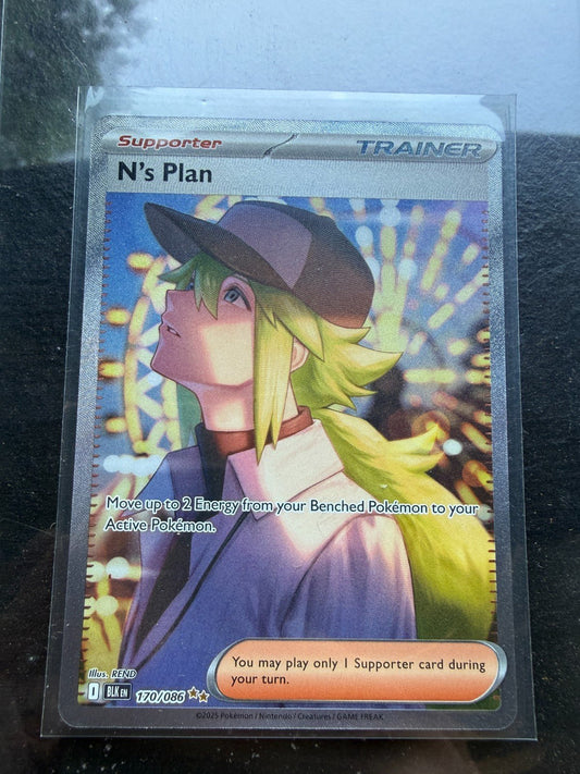 POKEMON - N’s Plan - 170 - 086 - Special Illustration Rare - S&V Black Bolt - NEW