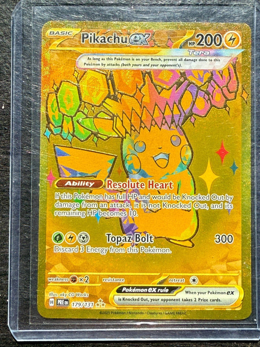 Pokemon Pikachu ex 179/131 Prismatic Evolutions Holo VLP