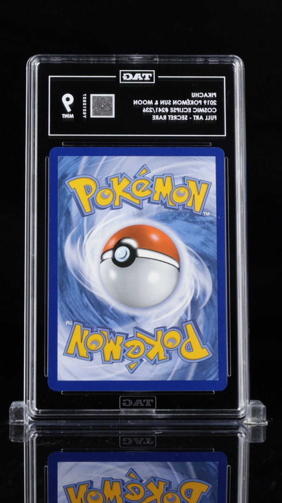 Pokemon Pikachu (Secret) 241/236 Sm - Cosmic Eclipse Holo TAG 9