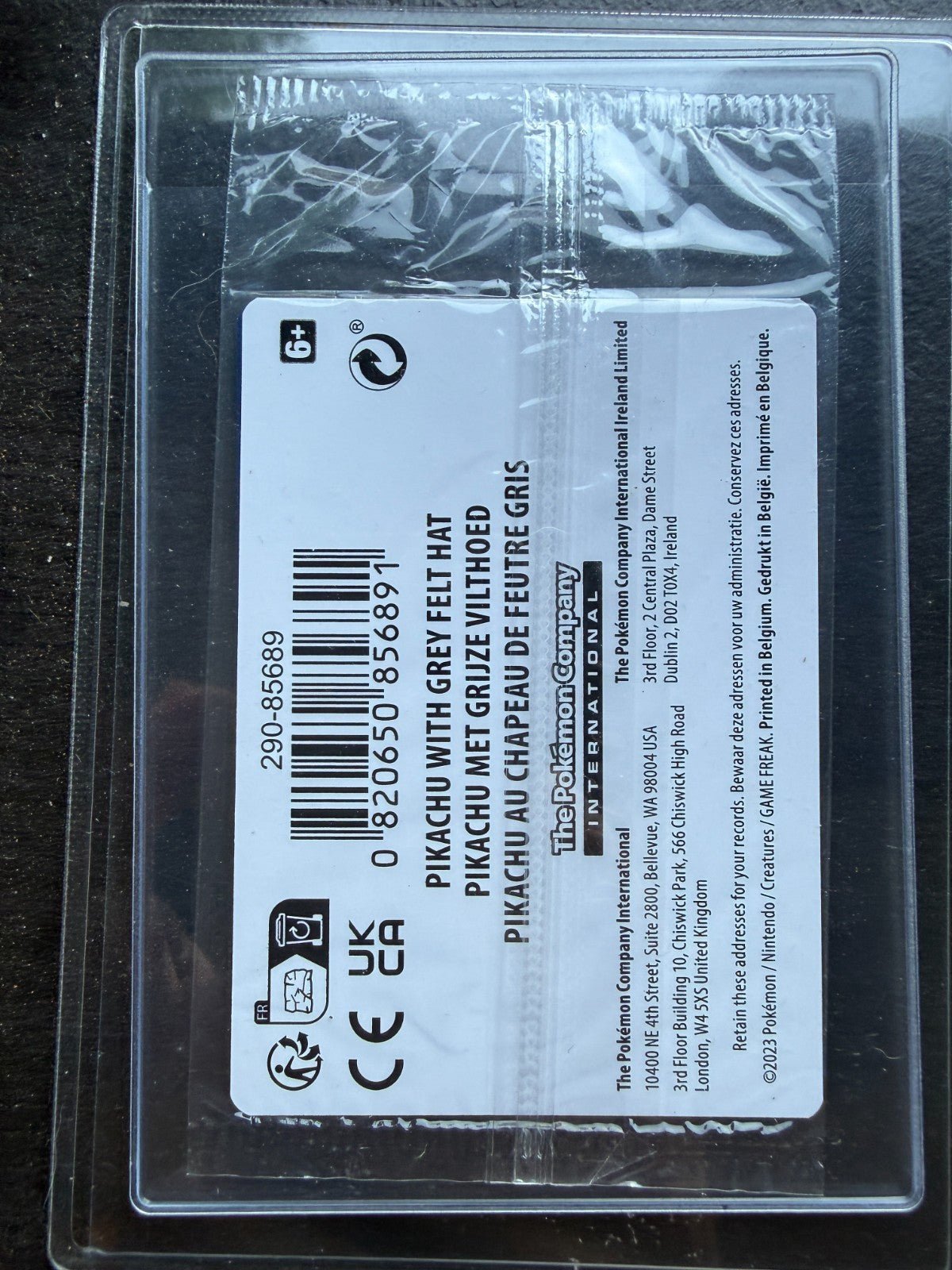 Pokemon Pikachu with Grey Felt Hat SVP 085 Van Gogh Promo - Sealed