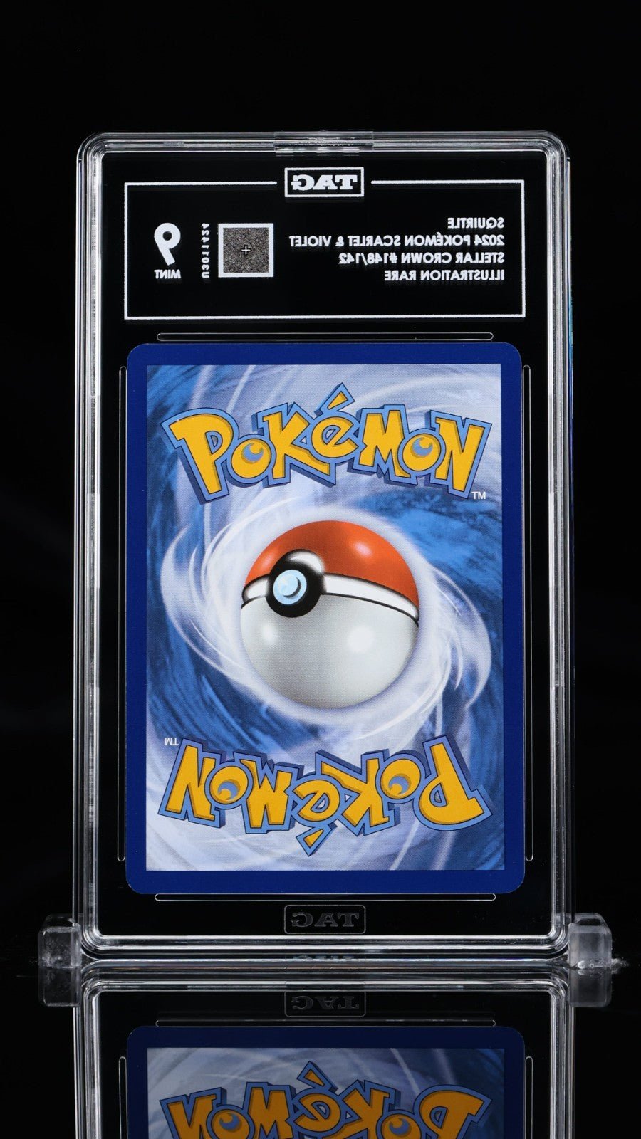 Pokemon Squirtle 148/142 Sv07: Stellar Crown Holo TAG 9