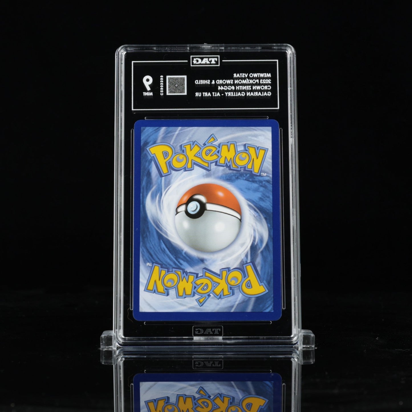 Pokemon TAG 9 Mewtwo VSTAR GG44 2023 Crown Zenith