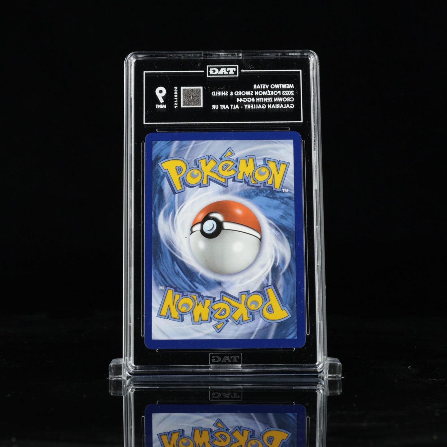 Pokemon TAG 9 Mewtwo VSTAR GG44 2023 Crown Zenith