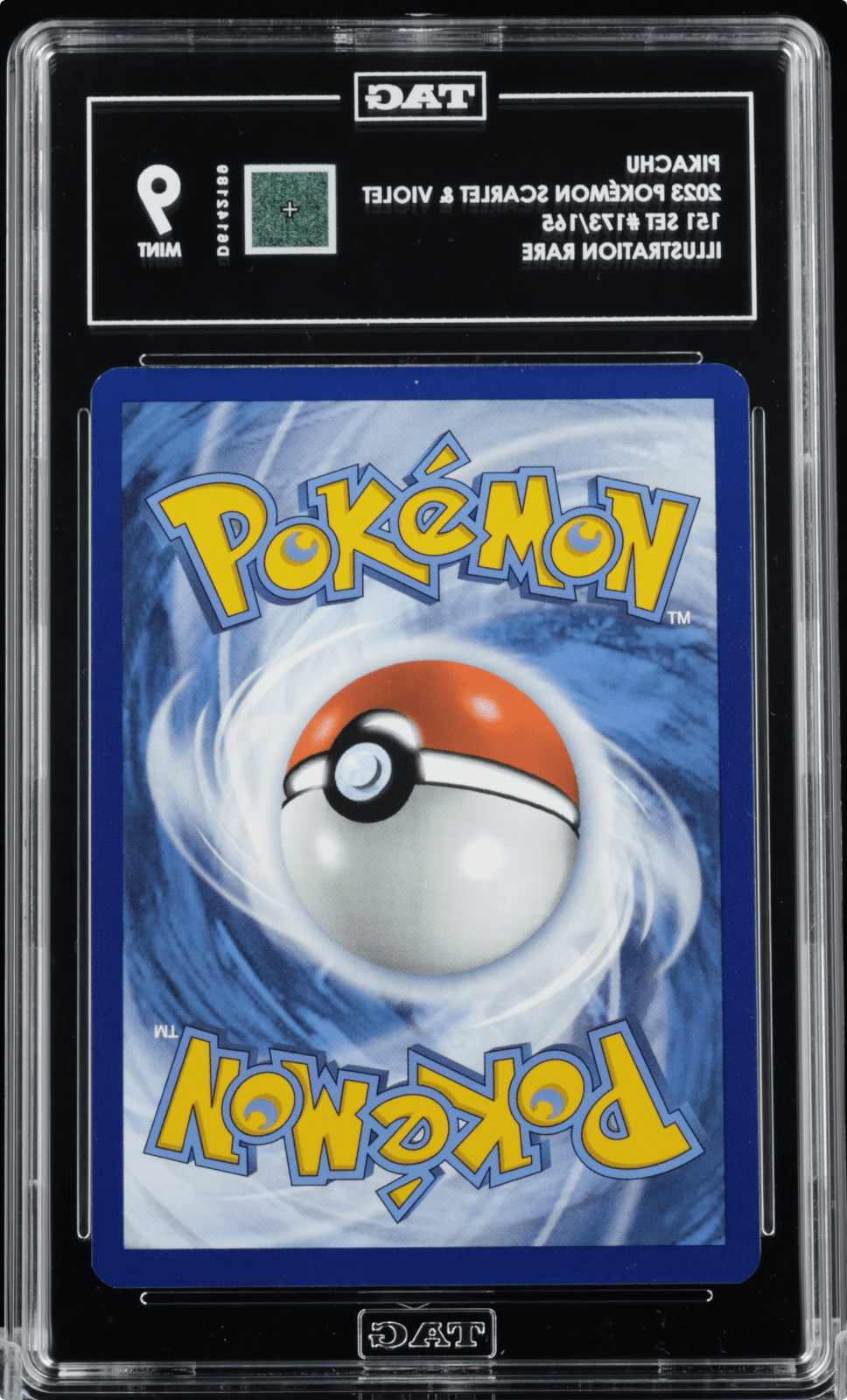 Pokémon TCG 151 Pikachu 173/165 Illustration Rare TAG 9