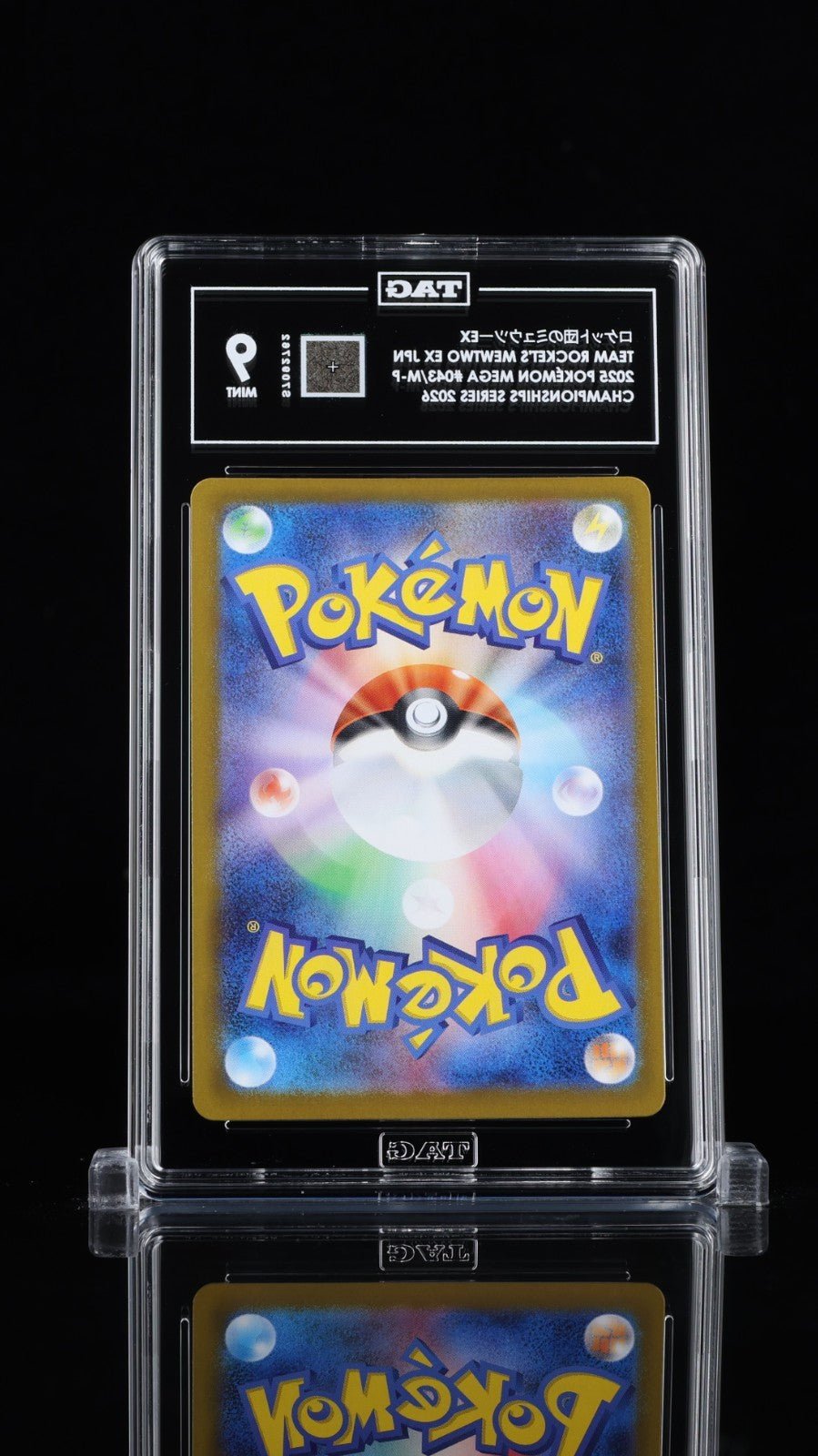 Pokemon Team Rocket's Mewtwo ex 043/M - P Champions League Prize TAG 9