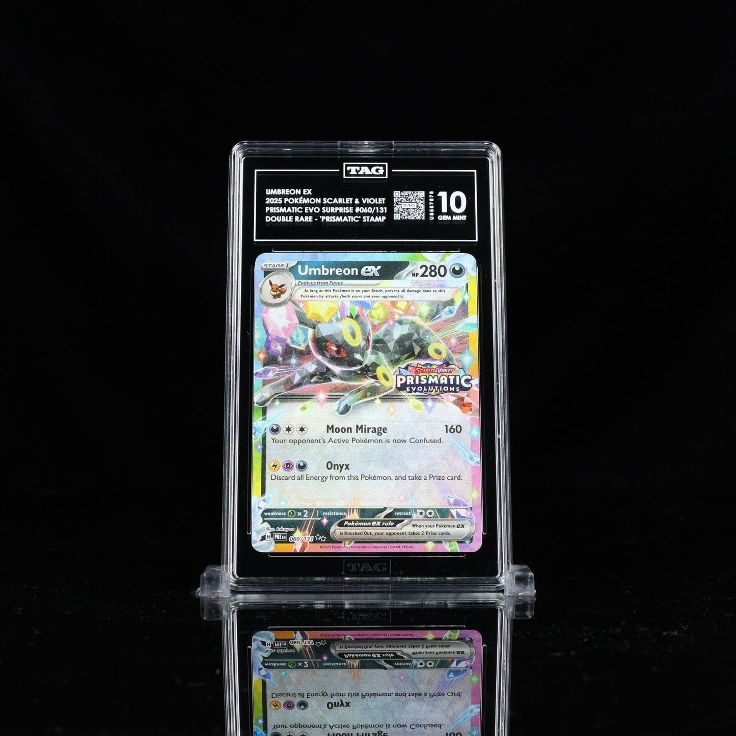 Pokemon Umbreon ex - Prismatic Evolutions Stamp 060/131 TAG 10