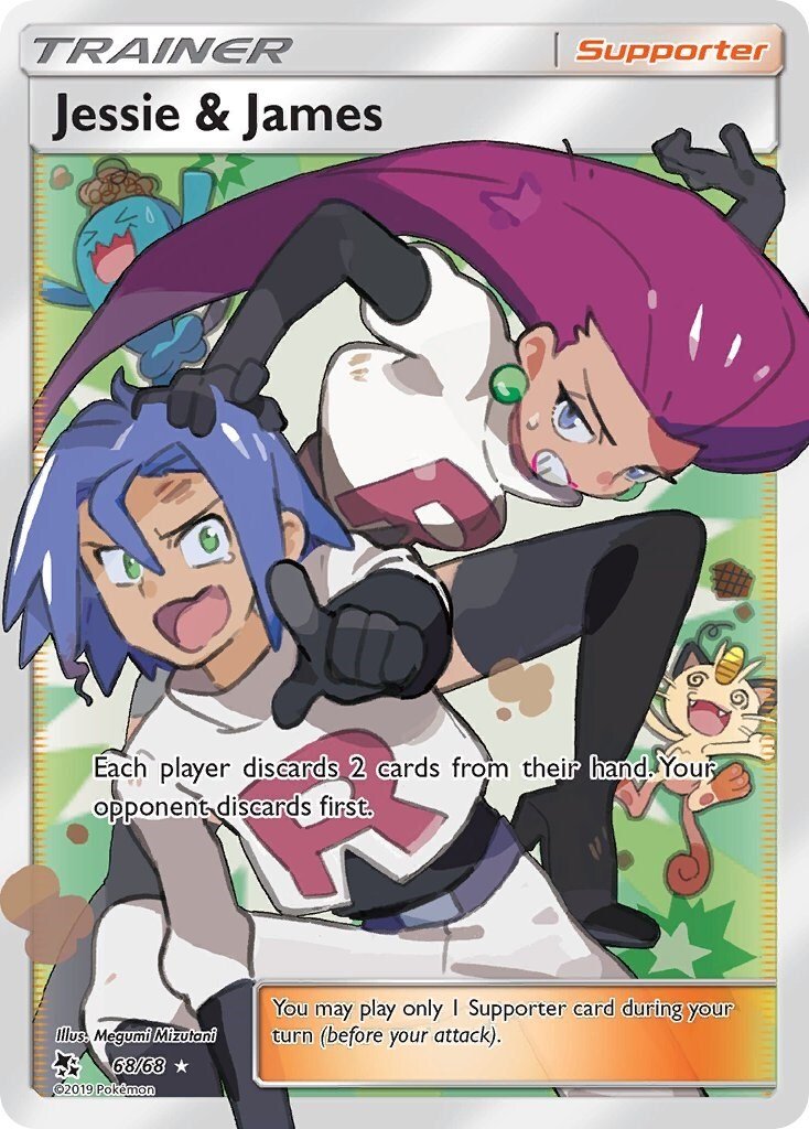 PSA 10 Pokemon Jessie & James (Full Art) 68/68 Hidden Fates Holo
