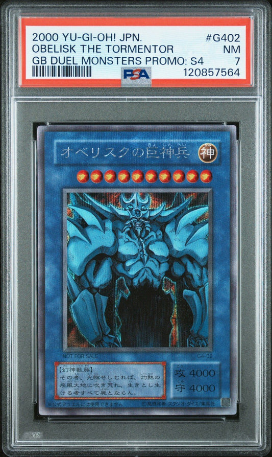 PSA 7 YuGiOh Obelisk the Tormentor G4 - 02 Promo