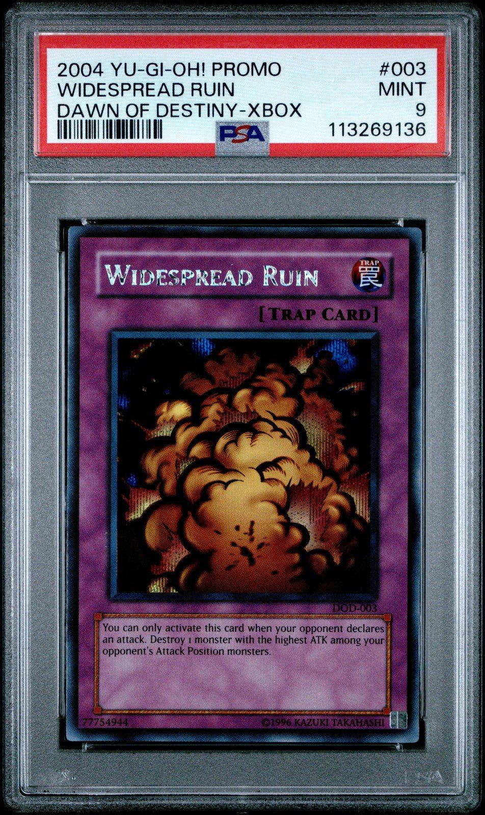 PSA 9 YUGIOh! Dawn Of Destiny DOD - 003 Widespread Ruin Xbox